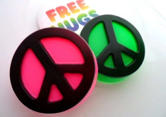 Peace Symbol Soap Favors - Birthday Party Favors - Peace Sign Theme Party Favors - Peace Sign Soap Party Favors, Set of 10 Soap Favors Il_570xn