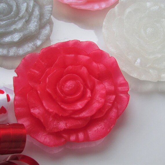 25 Rose Soap Favors, Wedding Favors, Bridal Shower Favors, Soap Favors, Baby Shower Favors, Party Favors, Rose Favors, Handmade Soap, Floral Il_570xn