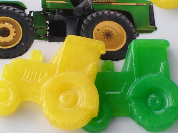 10 Tractor Soap Party Favors, Boys Birthday Party Favors, Tractor Favors, Farm Favors, Barnyard, First Birthday, 1st, Boy Baby Shower Favors Il_570xn