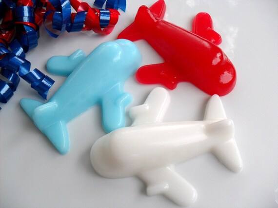 10 Airplane Soap Party Favors, Boy Baby Shower Favors, Airplane Favors, Baby Sprinkle, Gender Reveal, Plane, Boys Birthday Party Favors Il_570xn