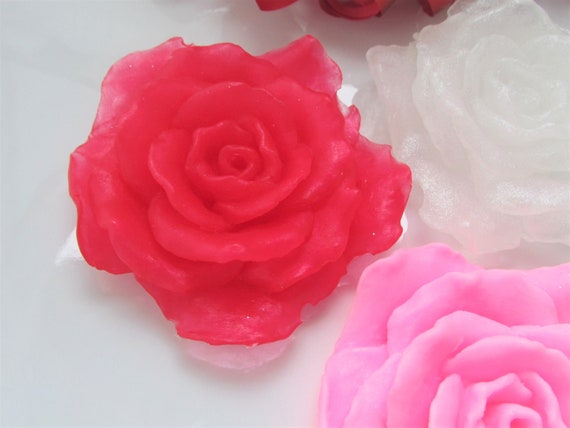 25 Rose Soap Party Favors, Rose Favors, Bridal Shower Favors, Wedding Favors, Bridal Party Gifts, Engagement Party, Handmade Soap Favors Il_570xn