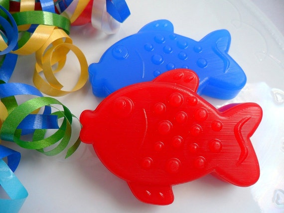 10 Fish Soap Favors, Fish Baby Shower Favors, Fish Party Favors, Fish Birthday Party Favors, Tropical Favors, Wedding Favors, Baptism Favors Il_570xn