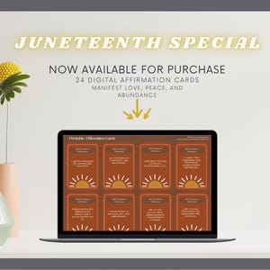 Tarjetas de afirmación de empoderamiento negro / Decoración de Juneteenth / Citas imprimibles para la confianza y la libertad