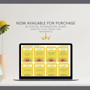 Tarjetas de Afirmación para la Confianza Interior / Impulsa la Autoestima y el Poder Personal / Baraja de Motivación Imprimible (Digital)