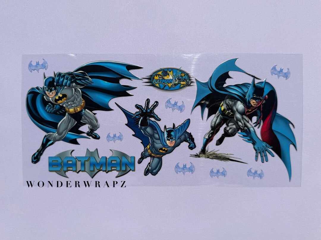 UVDTF Batman Cup Wrap - Classic Batman Theme Stickers - Uvdtf Decals ...