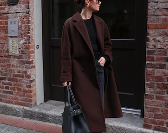 変形 ドレープ 80's 90's vintage ウール ロング コート 送料無料 ロングコート メンズ ドレープ カシュクール 変形