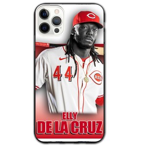 Funda Elly De La Cruz para teléfono y Galaxy con diseño de tarjeta de béisbol: funda deportiva resistente a impactos para iPhone 11-16 y Galaxy S20-S24