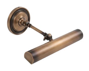 Brass Small Tube Shape Wall Picture Light Vintage Rounded Painting Lamp Light Fixture