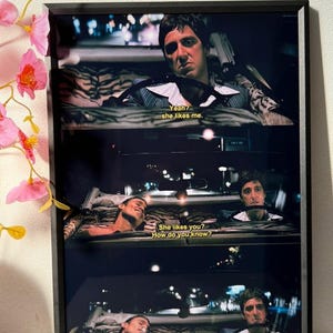 Scarface Tony Montana | Iconic Poster| The Eyes Never Lie Chico| Wall Decor| Print | Poster Framed
