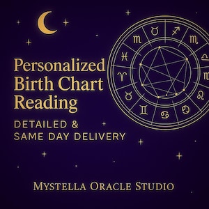 Leitura de Mapa Astral Personalizada | Relatório Astrológico Aprofundado | Mapa Natal no Mesmo Dia