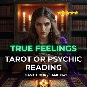 True Feelings & Exact Thoughts Reading, Psychic Love Reading, Telepathic insight, Tarot Reading, Same Hour Accurate, Relationship Guidance