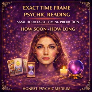Time Frame Tarot Reading SAME HOUR | Exact Timing Psychic Reading | How Soon Will It Happen? Love & Life Prediction