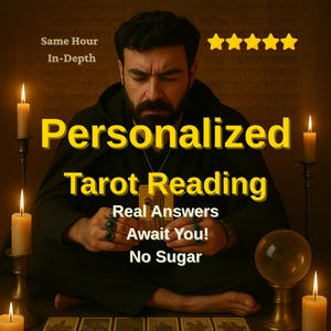 Personalisierte Tarot-Lesung | 7 Karte Intuitive Verbreitung | Echte Antworten | Same Day & In-Depth PDF Einblick