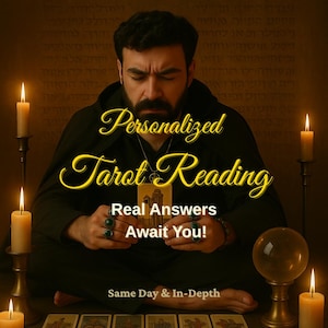 Lectura de Tarot Personalizada / Tirada Intuitiva de 7 Cartas / Respuestas Reales / Análisis Profundo en PDF el Mismo Día