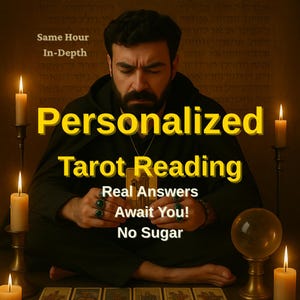 Lecture de tarot personnalisée | Diffusion intuitive de 7 cartes | De vraies réponses | Le même jour et un aperçu détaillé des fichiers PDF
