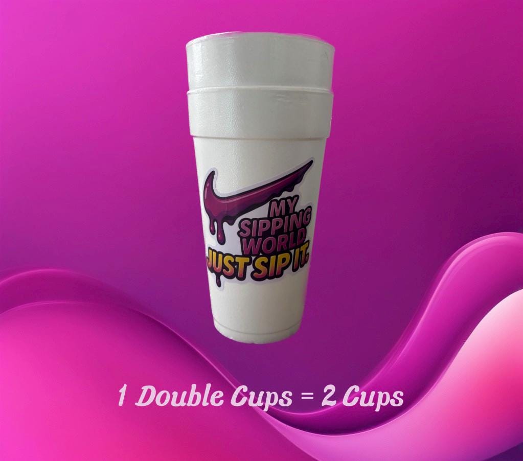 外国産 Double Cups ダブルカップ #リーン ダブルカップ .リーン.コデイン.ラッパー.double cup.TRAP