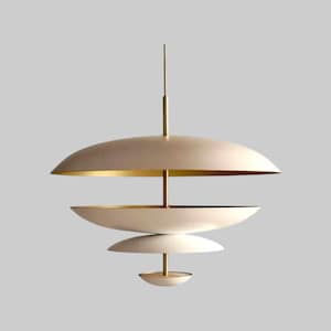 Mid-Century 1950s Antique six Light Modern Raw Brass Pendant Sputnik light Fixture Modern Brass Chandelier.