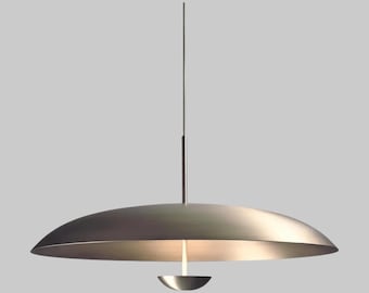 Luminária Sputnik Cromada Escovada: Luminária Italiana Moderna de 3 Luzes com Montagem Embutida