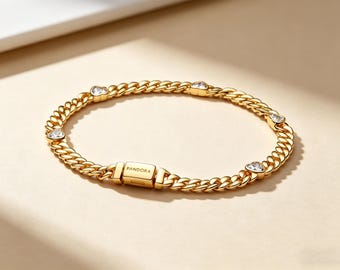 Pandora hartvormige Cubaanse schakelarmband, stijl bedelarmband | Sterlingzilveren kralenarmband voor dames | Aangepaste hanger bedel sieraden cadeau
