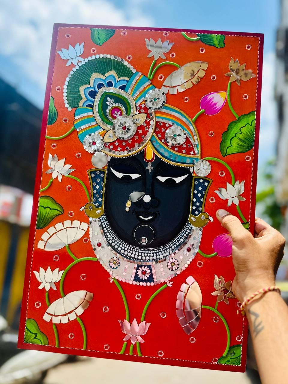 Lippan Wall Art Mandir - Etsy