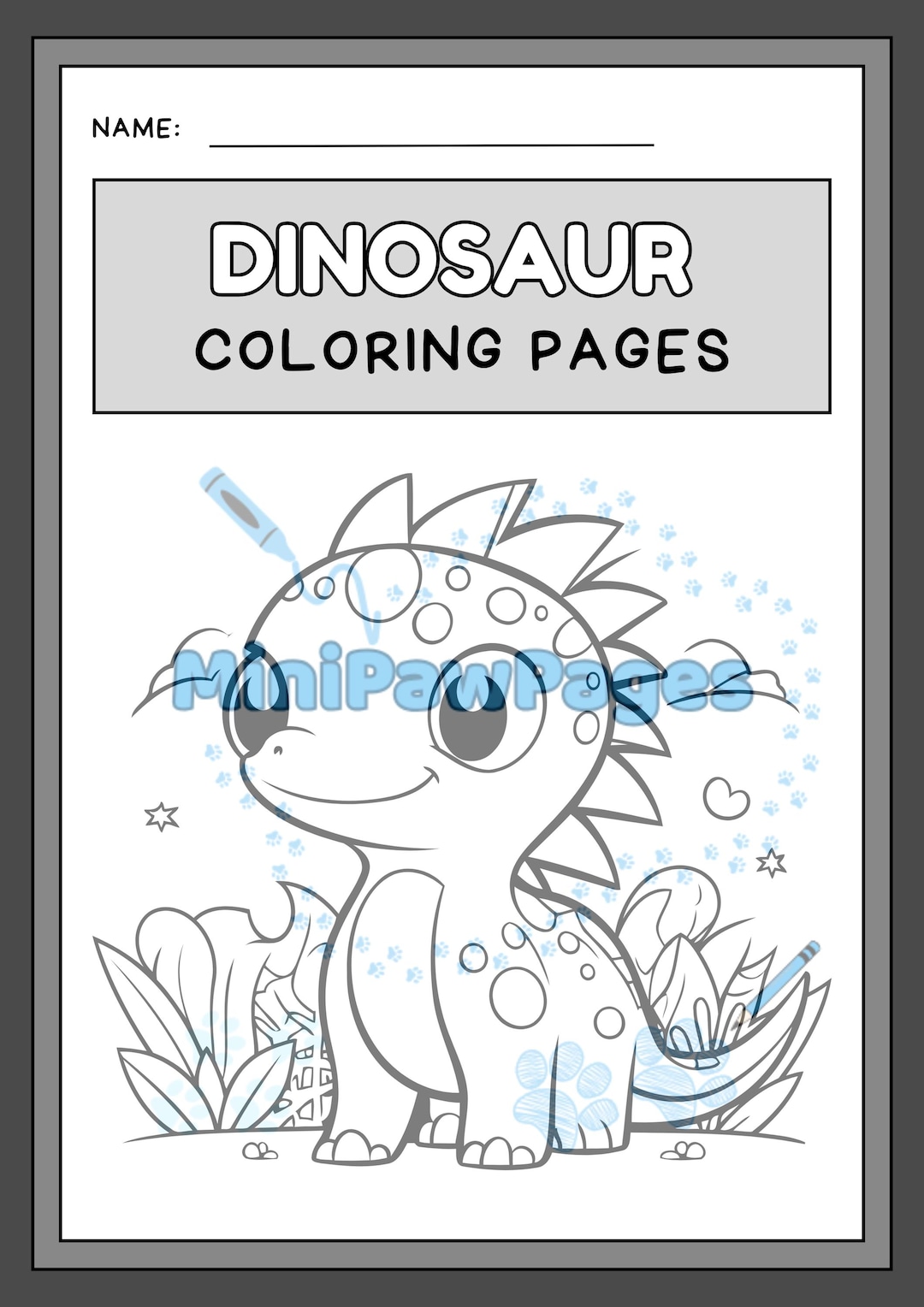 Dinosaur Coloring Pages: 7 Fun Printable Sheets for Kids (PDF Download ...