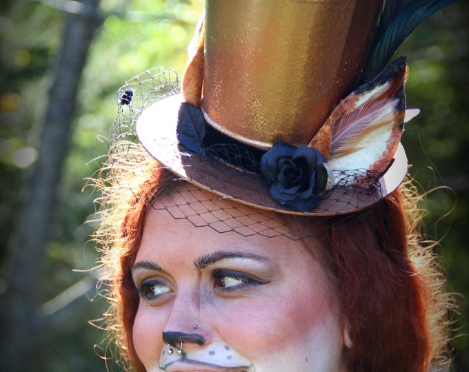 Dapper Fox Top Hat Instant Costume With Steampunk Accents Etsy