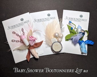 Lot B5: Baby-shower Theme Boutonnieres