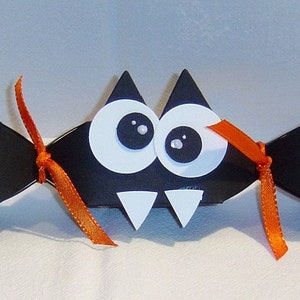 10 Bat Party Favor Boxes Paper Box Halloween (Kit)