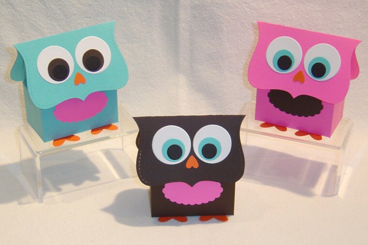 10 Owl Party Favor Boxes - Gift Box, Birthday, Shower (kit) - Etsy