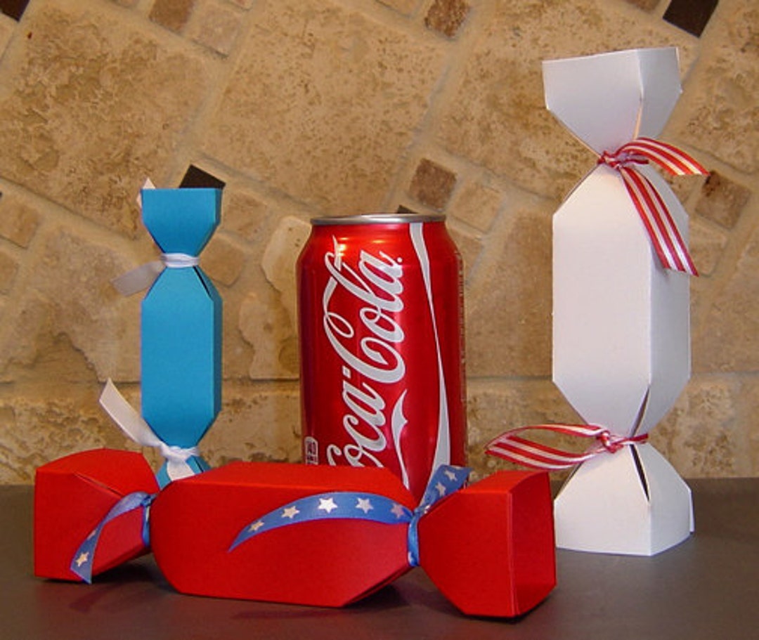 6 Large Candy Cracker Favor Boxes Wedding Bridal Shower Birthday Party