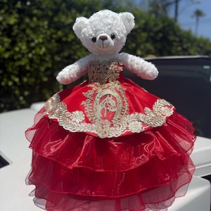 Red & Gold Charro Quinceañera Accessories Full (6pcs) Set