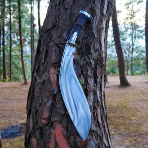 Traditional 2 Chire Aankhola Kukri – Hand Forged Nepali Khukuri – High Carbon Steel Blade