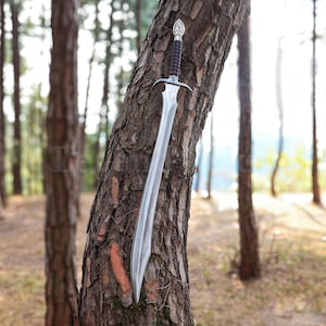 Hand Forged Nepali Sword – Handmade High Carbon Steel Blade – Artisan Forged Collector Sword – Traditional Steel Long Blade – Display & Gift