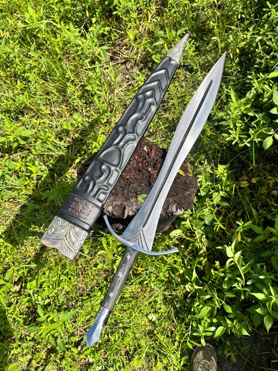 Custom Hand Forged Sword, Micarta Handle, High Carbon Steel Blade, Collectible Display Piece, Outdoor Tool, Unique Gift for Men, Steel Art