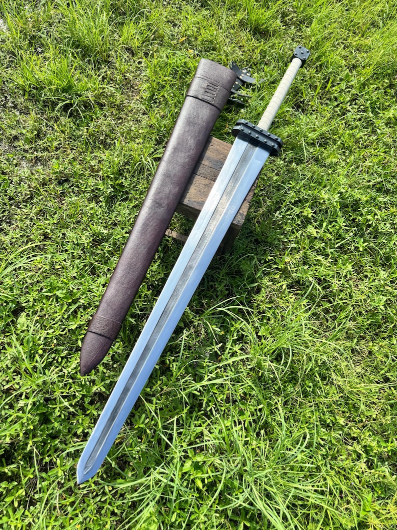 Hand Forged Oversized Longsword / 43 Inch Handmade Collector Sword ...