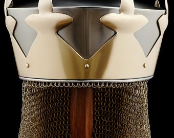 König Artus Ritterhelm: Mittelalterliche Rüstung, Larp Kostüm