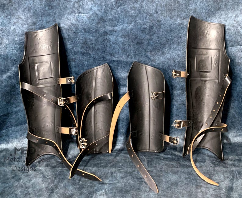 Medieval Knight Armor Set: Spartan Arm & Leg Guards - SCA LARP Costume ...