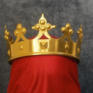 Mittelalterliche Messing-Königskrone: Plantaget Royales Kostüm Cosplay