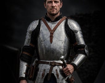Medieval Knight Armor Suit, Full Body Steel Plate Armor, Handmade Renaissance Warrior Costume LARP & Cosplay Knight Outfit,Reenactment Armor