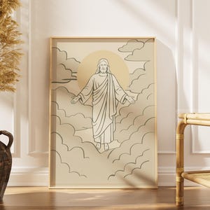 Jesus Zweites Kommen digitaler Download | Lds Art | Christliche Wanddekoration | Religiöser Druck | Jesus Kunst
