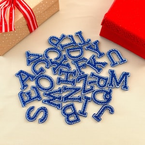 Parches de letras termoadhesivos, calcomanías de letras para ropa, parches de inicial de perla, parche personalizado de estampado en caliente con letra de perla