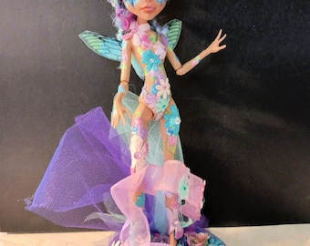 OOAK Monster High repaint Fairy Doll brokenhearted Fairy art doll custom doll