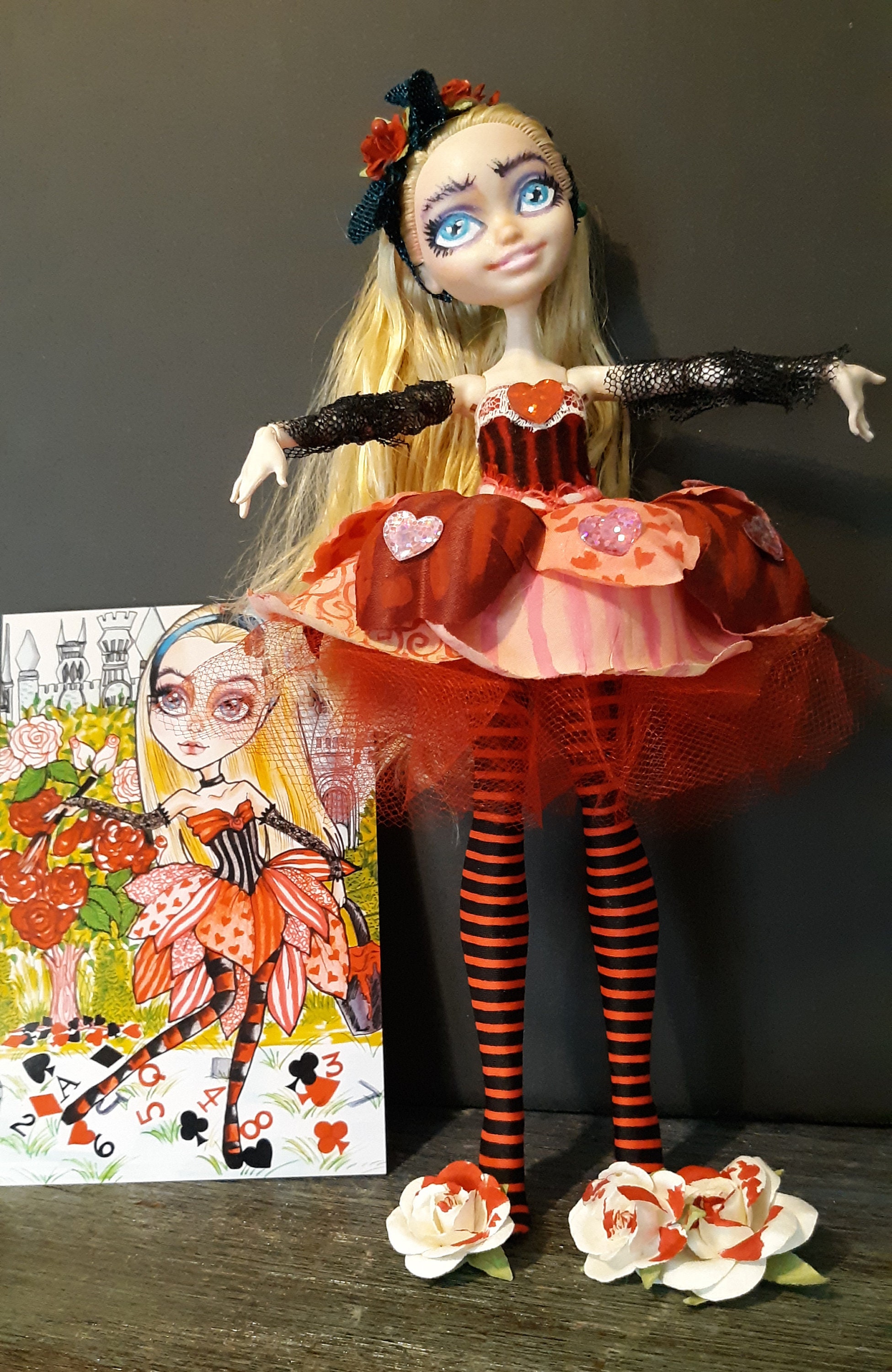 OOAK Alice In Wonderland doll repaint Fantasy Custom Doll – Leslie