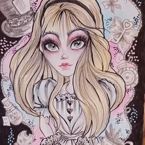 ALICE DARKLY alice in wonderland art fantasy art fairytale art