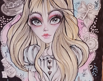 ALICE DARKLY alice in wonderland art fantasy art fairytale art