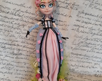 Ever After High OOAK EMMA Jane Austen Inspired Doll monster high doll repaint Custom Doll