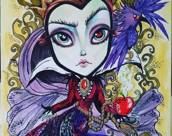 Fairtyale The Evil Queen Snow White Art