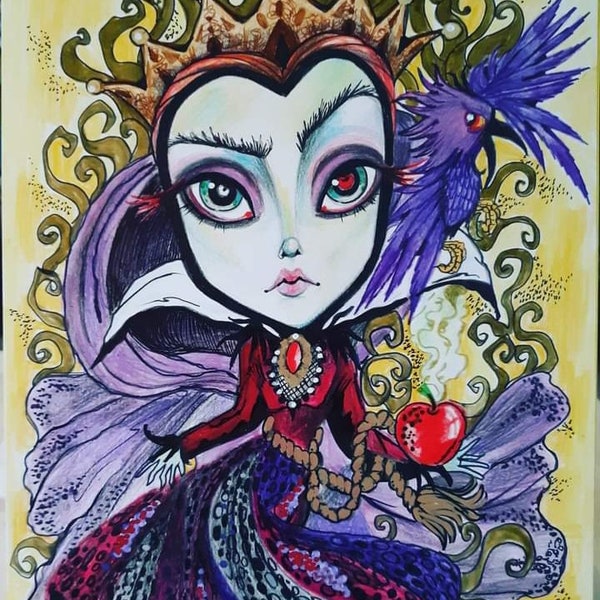 Fairtyale The Evil Queen Snow White Art