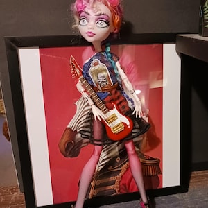 OOAK Art Doll KIKI Punk Rock Doll Custom Doll Repaint