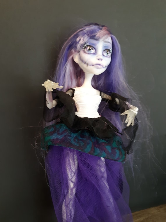 Monster High OOAK zombie doll repaint Custom Doll Zombie Prom